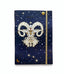 NOTEBOOK A5 CON ELASTICO A RIGHE TURNOWSKY CON COPERTINA DEL SEGNO ZODIACALE ARIETE