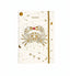 NOTEBOOK A5 CON ELASTICO A RIGHE TURNOWSKY CON COPERTINA DEL SEGNO ZODIACALE CANCRO