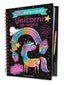 Copertina del libro UNICORNI DA SOGNO. NEON GRATTA E COLORA.