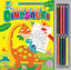 Copertina del libro MEGA ALBUM DINOSAURI (CON MATITE)
