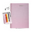 DIARIO GRADIENT GLITTER ROSA/VIOLA TINTA UNITA CON ACCESSORI DATATO 2026/2027