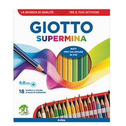 18 COLORI A MATITA 4.0MM SUPERMINA GIOTTO