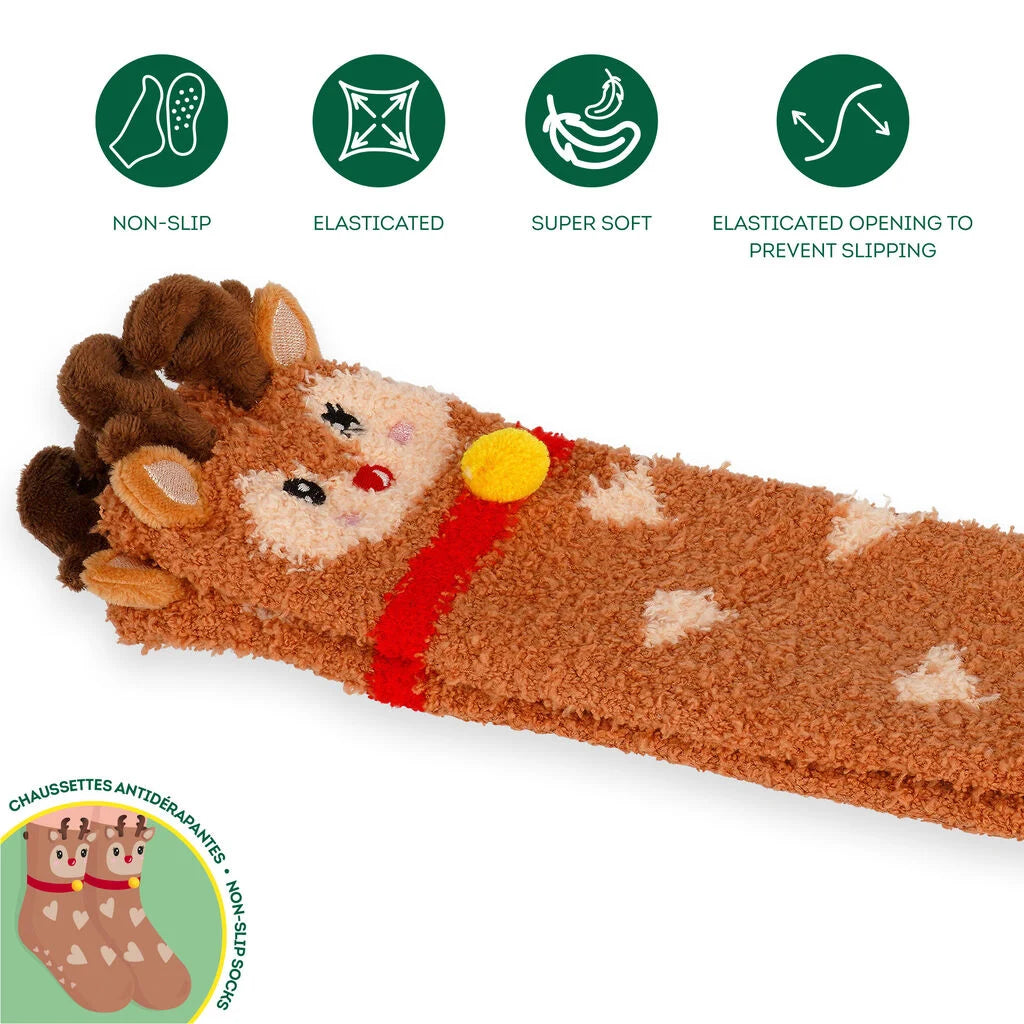 LEGAMI CALZINI ANTISCIVOLO - IT'S A MATCH! - REINDEER - RENNA KIDS 26/34