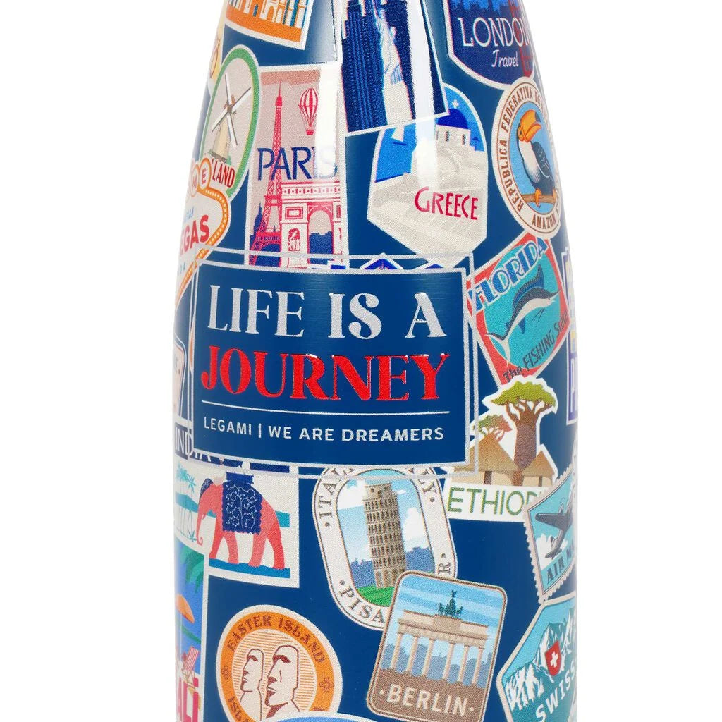 LEGAMI BOTTIGLIA TERMICA 500ML - TRAVEL STICKERS - HOT & COLD