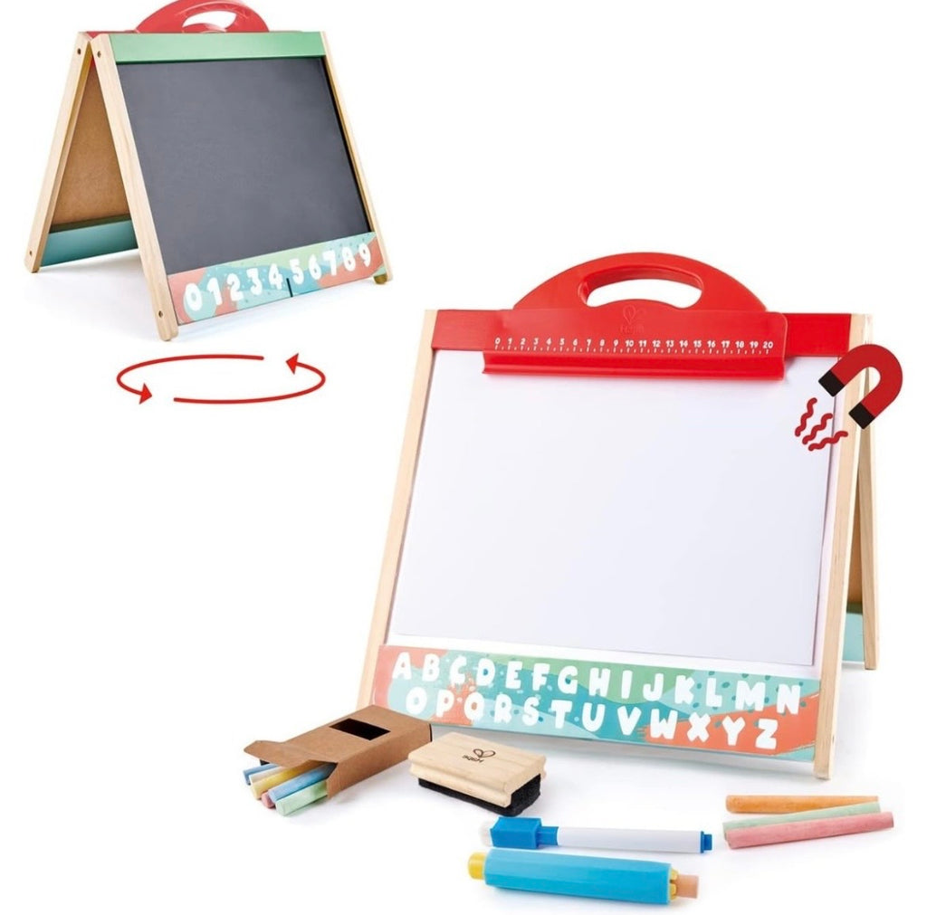 LAVAGNETTA CON ACCESSORI - STORE & GO EASEL - HAPE