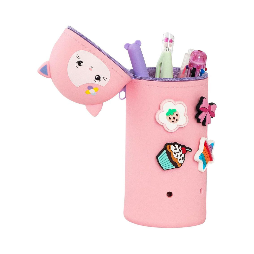 ASTUCCIO SILICONE GATTO CON 4 CHARMS MOFU MOFU