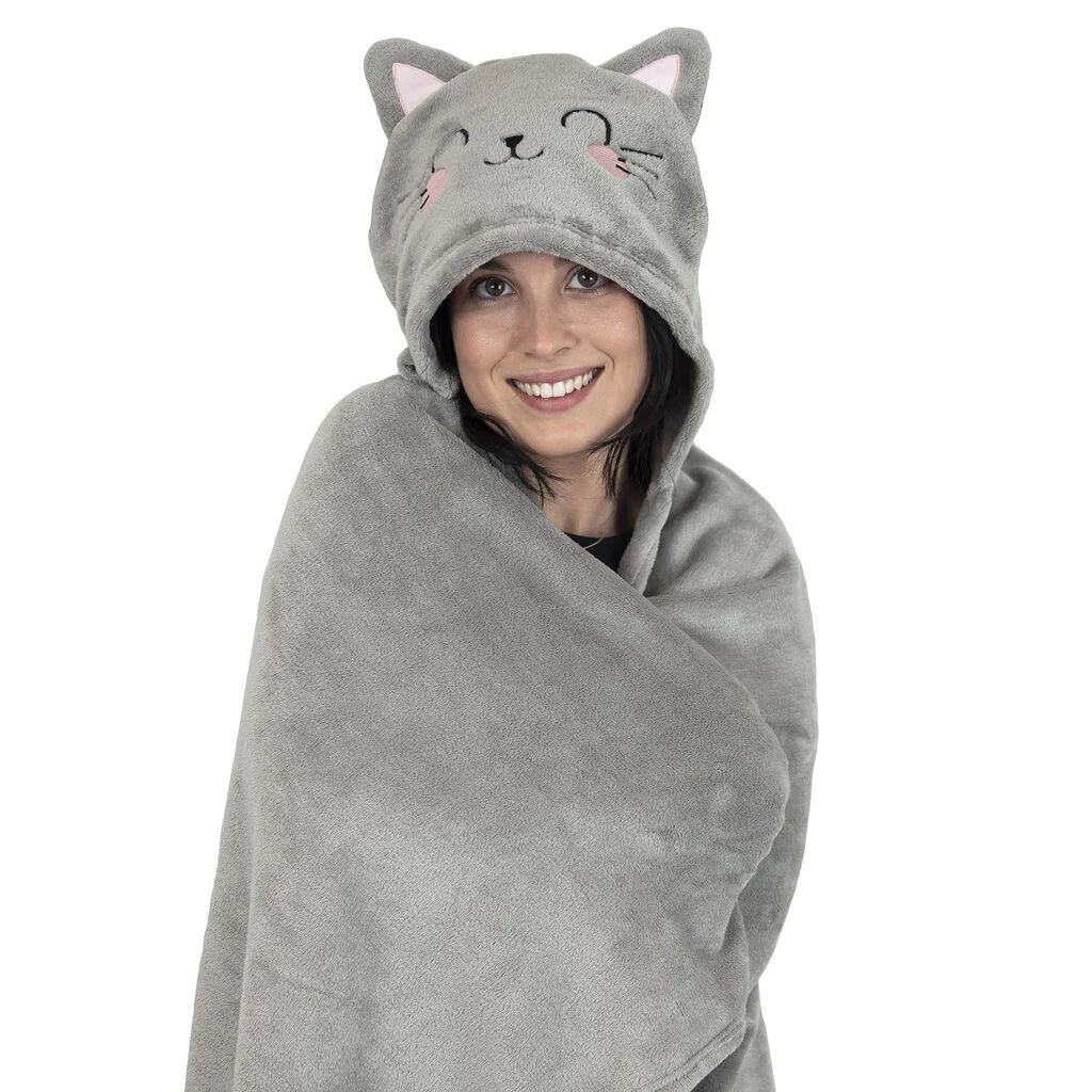 LEGAMI COPERTA CON CAPPUCCIO KITTY COSY HUGS! Immagine secondaria del prodotto
