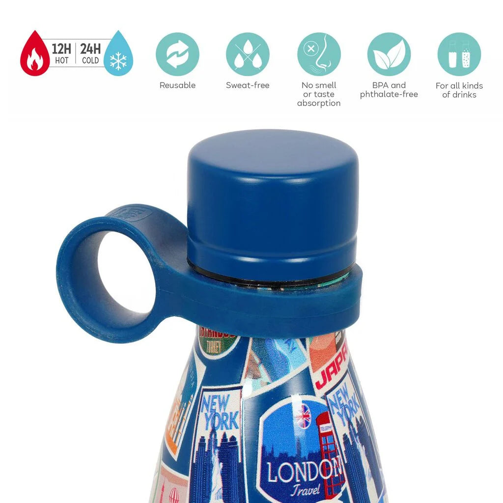 LEGAMI BOTTIGLIA TERMICA 500ML - TRAVEL STICKERS - HOT & COLD