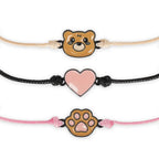 LEGAMI SET DI 3 BRACCIALI - TEDDY BEAR - SET OF 3 BRACELETS