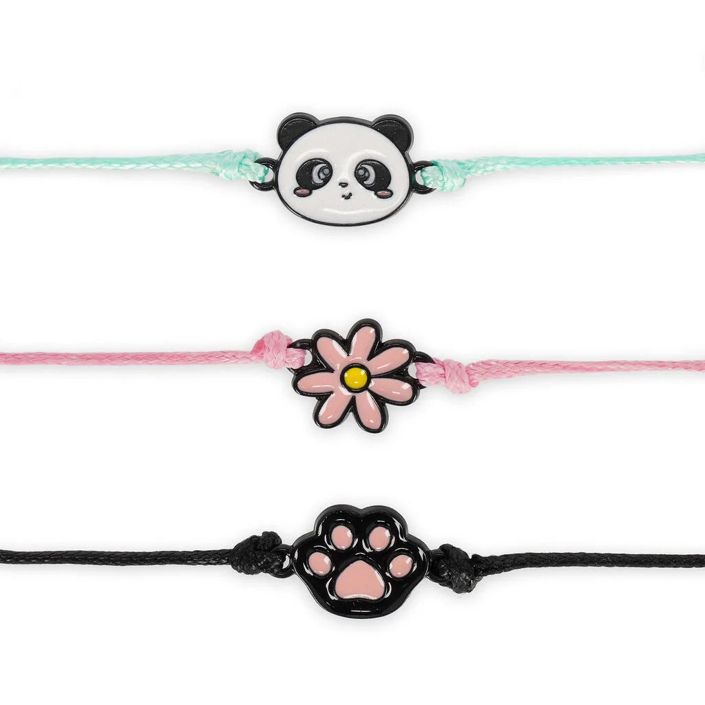 LEGAMI SET DI 3 BRACCIALI - PANDA - SET OF 3 BRACELETS