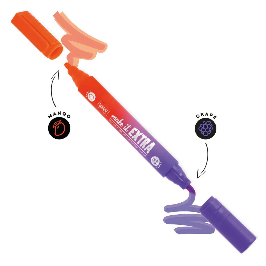 LEGAMI EVIDENZIATORE GIGANTE PROFUMATO CON DOPPIA PUNTA - MAKE IT EXTRA