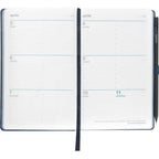 AGENDA 2027 COMIX 12 MESI WEEK LARGE HORIZONTAL BLUE TX - SETTIMANALE