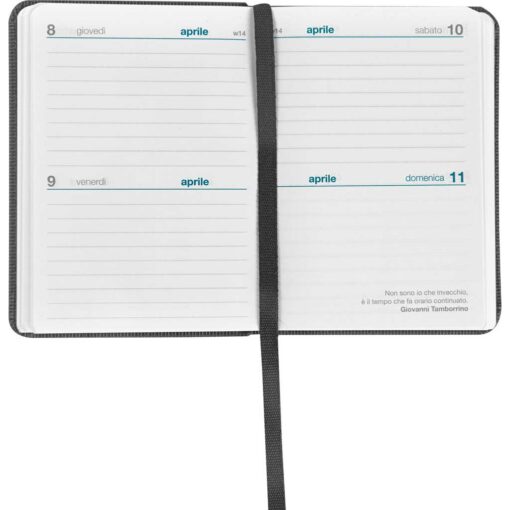 AGENDA 2027 COMIX 12 MESI BIDAY SMALL BLACK TENAX