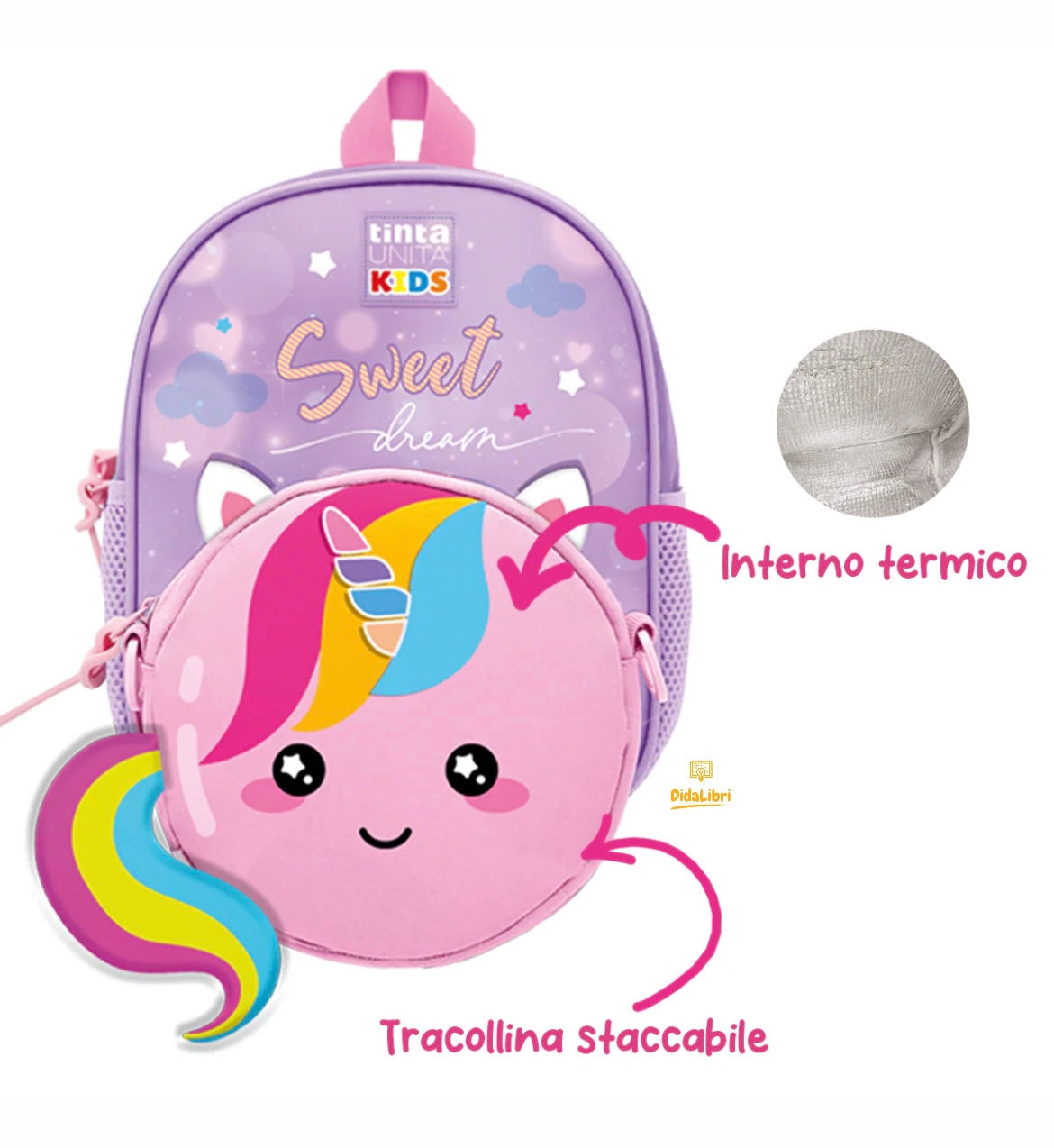 Copertina del libro ZAINO ASILO KIDS 2 IN 1 CON TRACOLLA