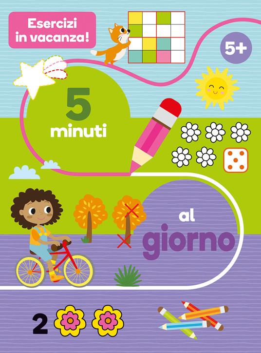 Copertina del libro ESERCIZI IN VACANZA! - 5 MINUTI AL GIORN Immagine principale del prodotto