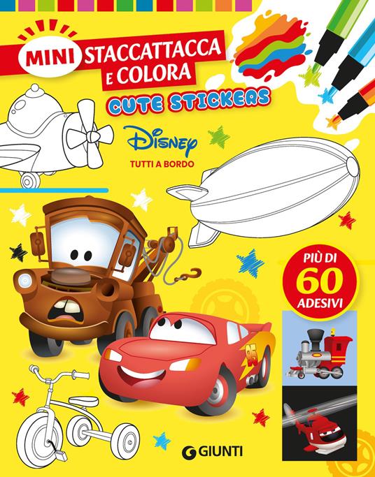 Copertina del libro TUTTI A BORDO DISNEY MINI STACCATTACCA E Immagine principale del prodotto