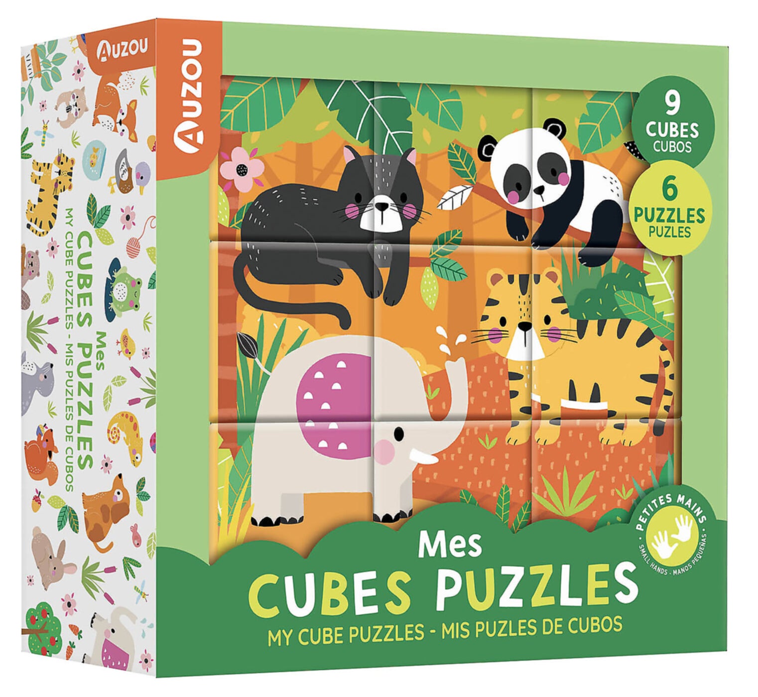 Copertina del libro PUZZLE CON CUBI CUCCIOLI -