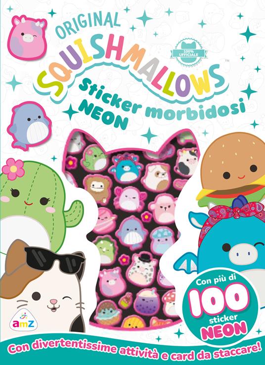 Copertina del libro SQUISHMALLOWS - STICKER MORBIDOSI NEON