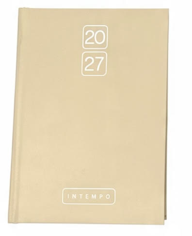 AGENDA INTEMPO BRAVO BEIGE 2027 12X17CM Immagine principale del prodotto