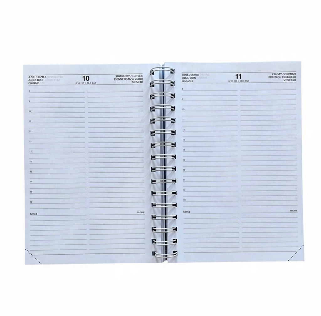 AGENDA GIORNALIERA 2027 15x21CM SPIRALATA POLIPLAN BLU