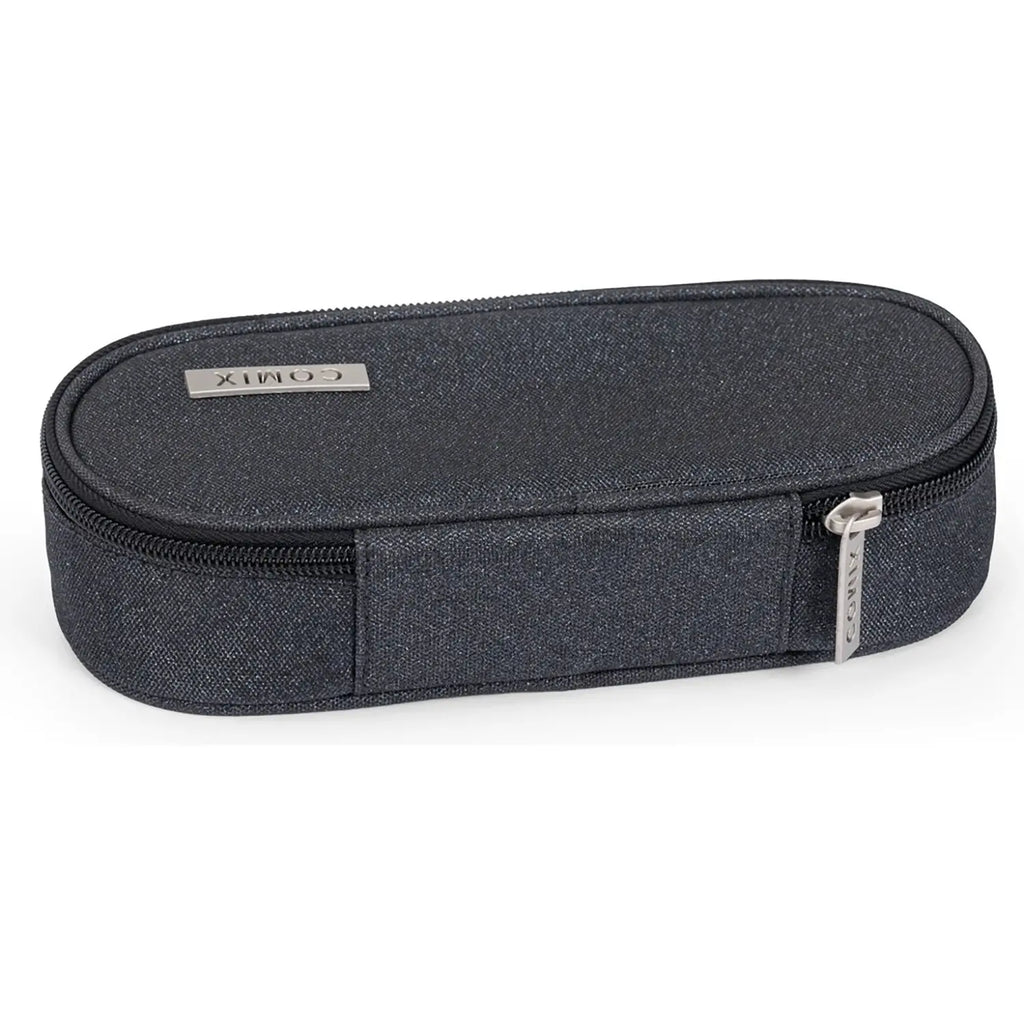 ASTUCCIO OVALE ORGANIZZATO GLITTER NERO