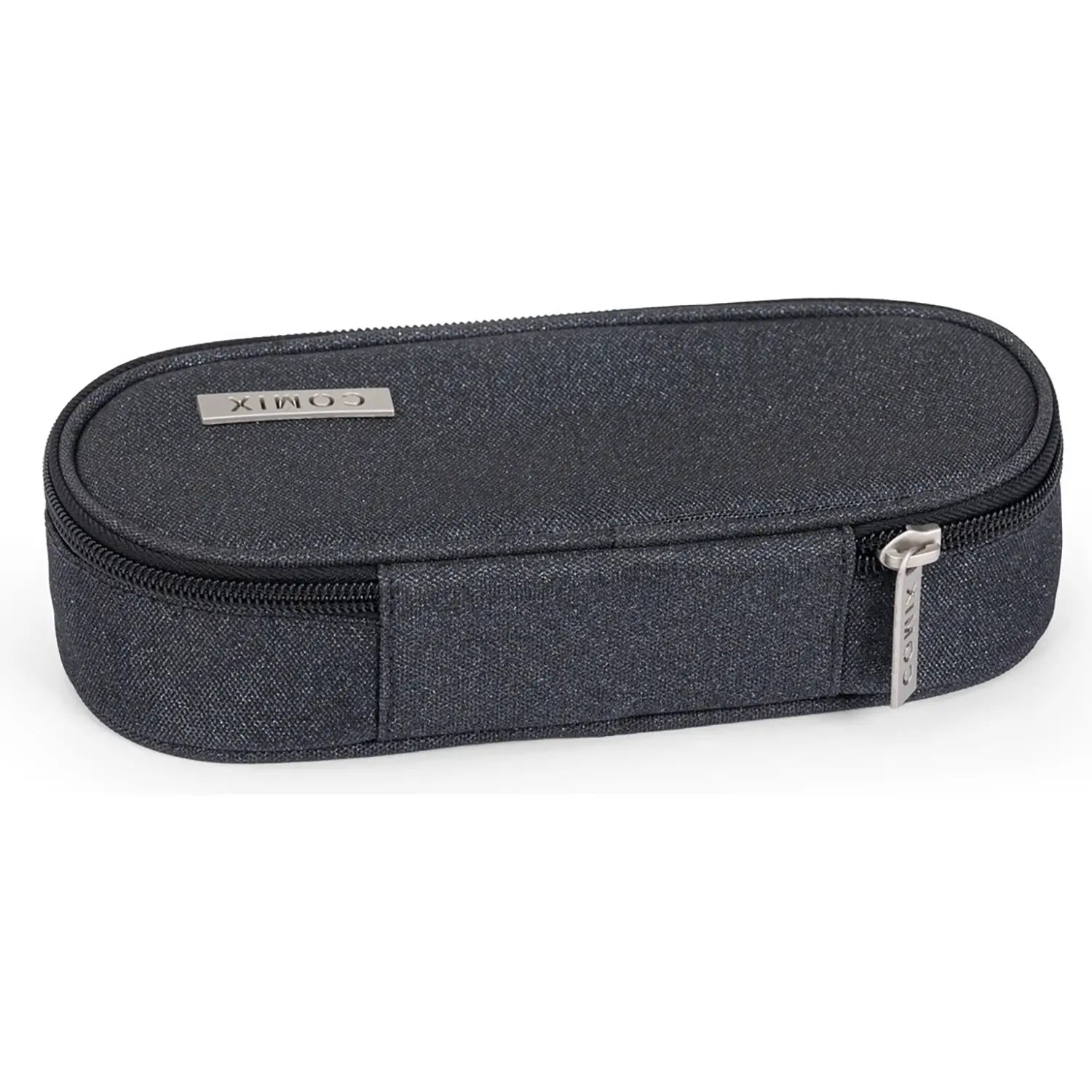 ASTUCCIO OVALE ORGANIZZATO GLITTER NERO