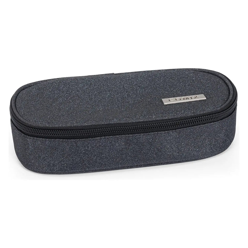 ASTUCCIO OVALE ORGANIZZATO GLITTER NERO