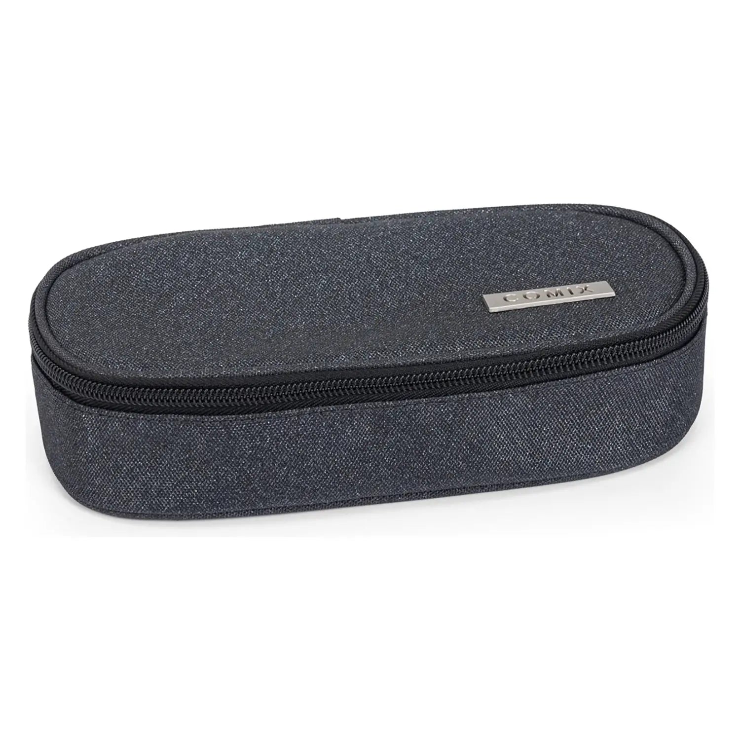 ASTUCCIO OVALE ORGANIZZATO GLITTER NERO