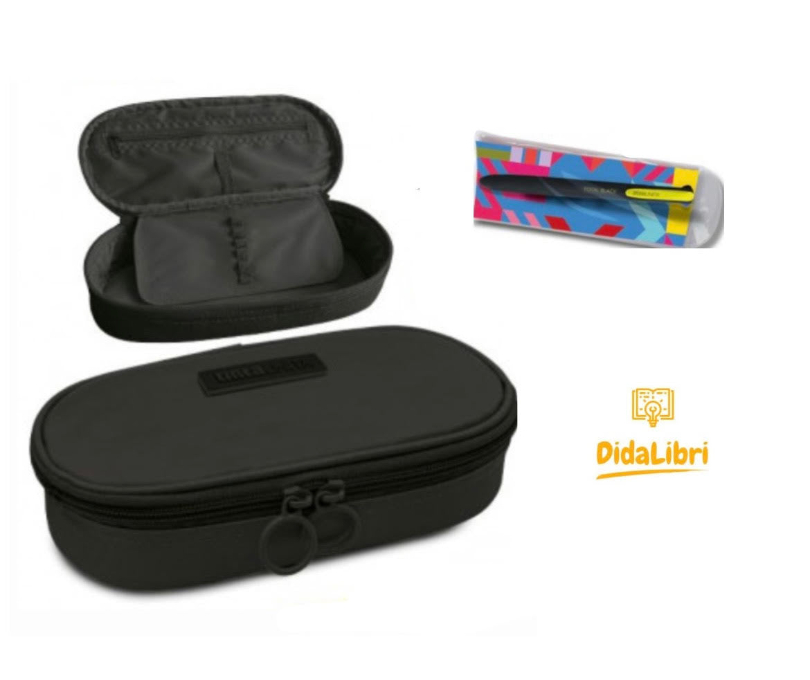 ASTUCCIO NERO OVALE  CON PENNA A 4 Immagine principale del prodotto