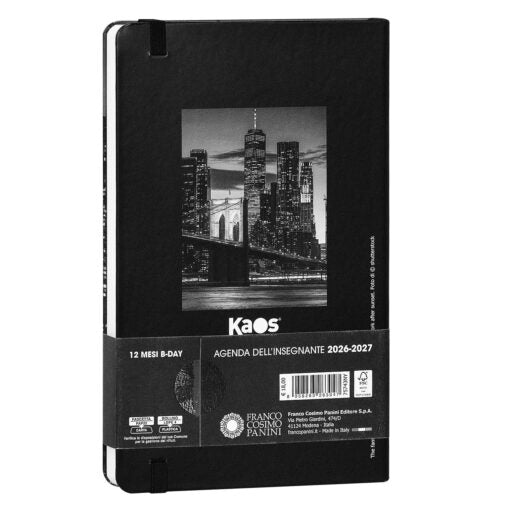 AGENDA DELL' INSEGNANTE B-DAY 12 MESI 2026/2027 KAOS - NEW YORK