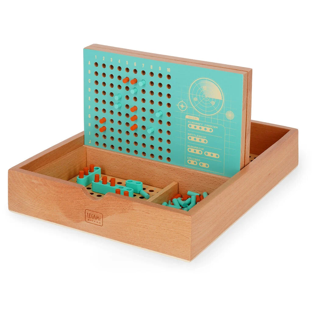 LEGAMI BATTAGLIA NAVALE IN LEGNO - NAVAL BATTLE - VINTAGE MEMORIES