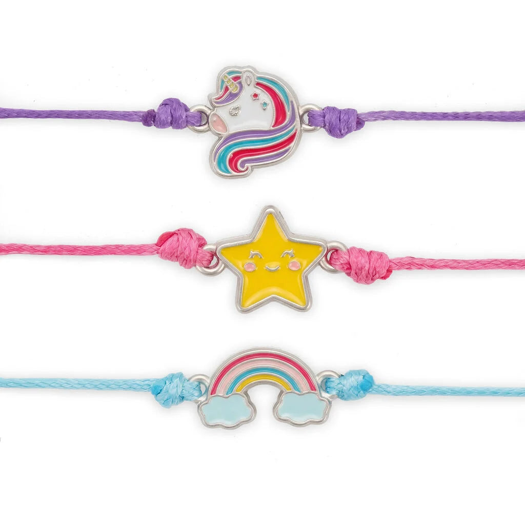 LEGAMI SET DI 3 BRACCIALI - UNICORNO - SET OF 3 BRACELETS