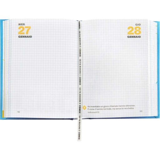 AGENDA - DIARIO STANDARD 16 MESI 2026/2027 COMIX SPECIAL SFUMATO - BLUE STRASS BLUE