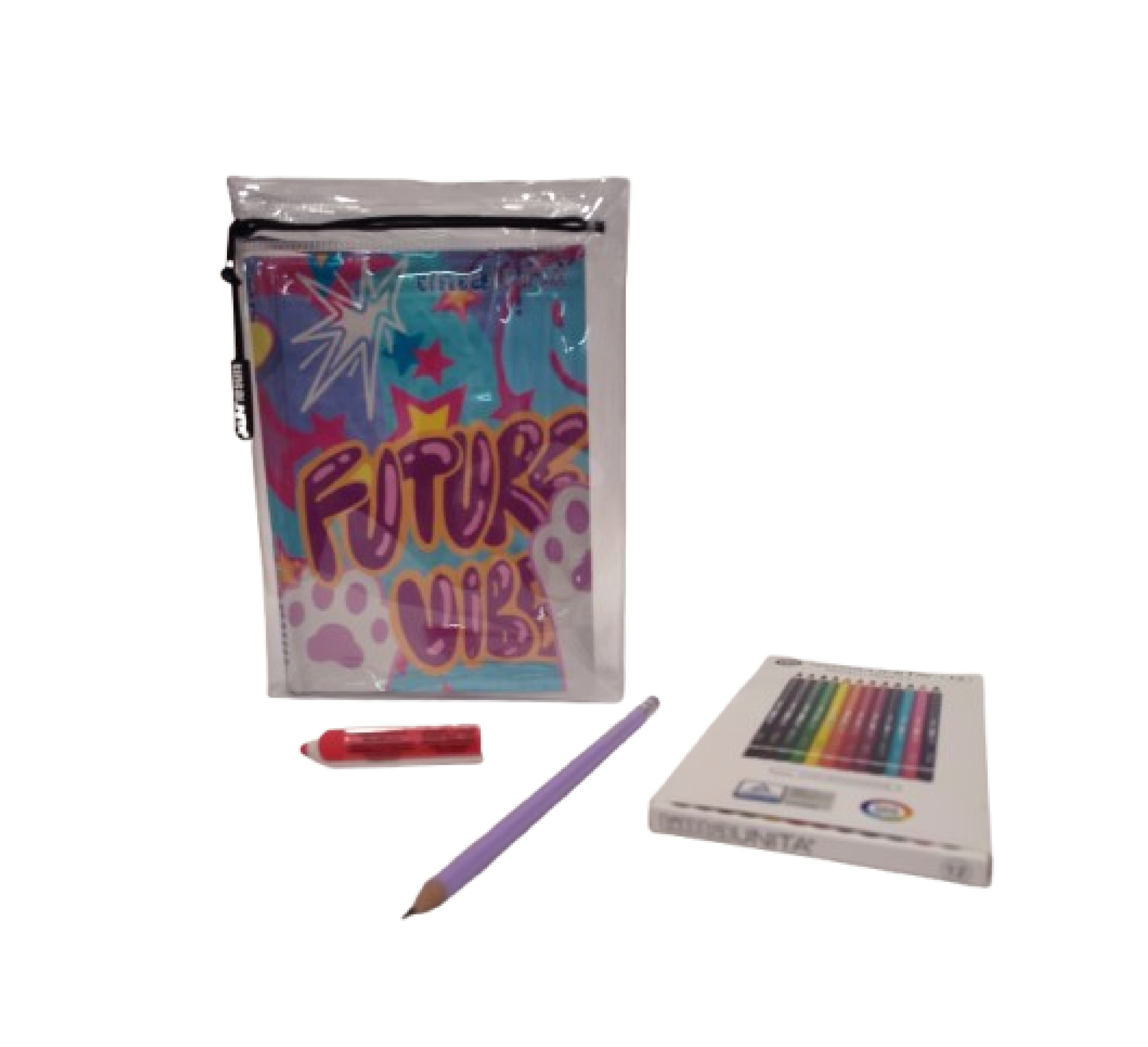 DIARIO SCUOLA FUTURE VIBE TINTA UNITA YOUNG DATATO 2026-2027 CON ACCESSORI Immagine principale del prodotto
