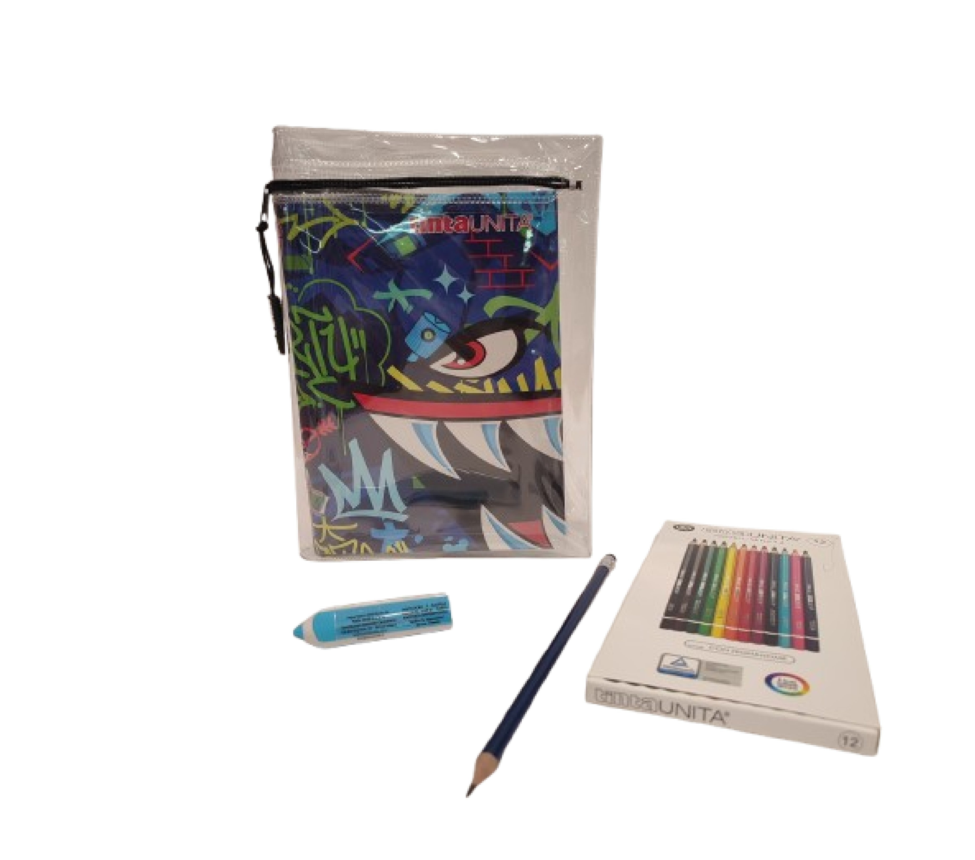 DIARIO SCUOLA SQUALO TINTA UNITA YOUNG DATATO 2026-2027 CON ACCESSORI Immagine principale del prodotto