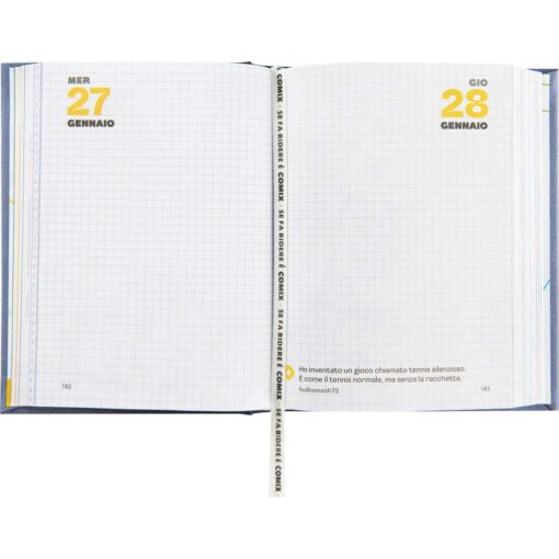 AGENDA - DIARIO STANDARD 16 MESI 2026/2027 COMIX SPECIAL SFUMATO - BLACK STRASS FUME'