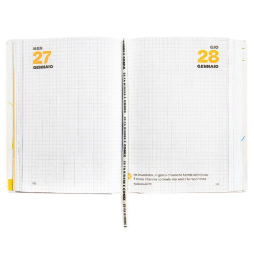 AGENDA - DIARIO 16 MESI 2026-2027 MINI COMIX HOLA WHITE