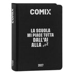 AGENDA DIARIO 16 MESI 2026-2027 MINI COMIX BLACK & SILVER