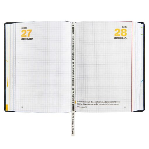AGENDA - DIARIO 16 MESI 2026-2027 STANDARD COMIX BLACK & SILVER