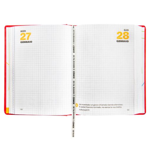 AGENDA - DIARIO 16 MESI 2026-2027 MIGNON PLUS COMIX RED