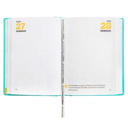 AGENDA - DIARIO 16 MESI 2026-2027 STANDARD COMIX TURCHESE