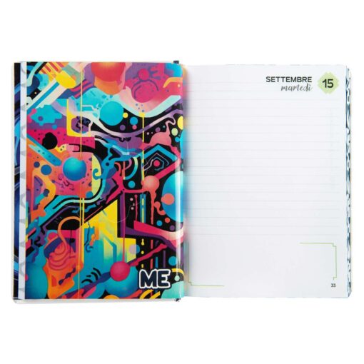AGENDA - DIARIO 16 MESI 2026-2027 HASHTAG BLU COLOR ME MY EVOLUTION