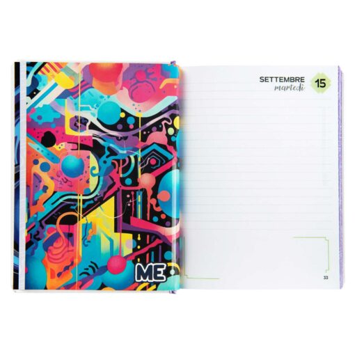 AGENDA - DIARIO 16 MESI 2026-2027 HASHTAG LILAC COLOR ME MY EVOLUTION