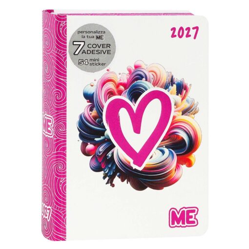 AGENDA - DIARIO 16 MESI 2026-2027 LOVE PINK COLOR ME MY EVOLUTION
