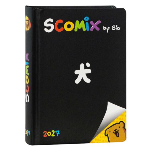 AGENDA - DIARIO 16 MESI 2026-2027 MEDIUM SCOMIX BY SIO BLACK