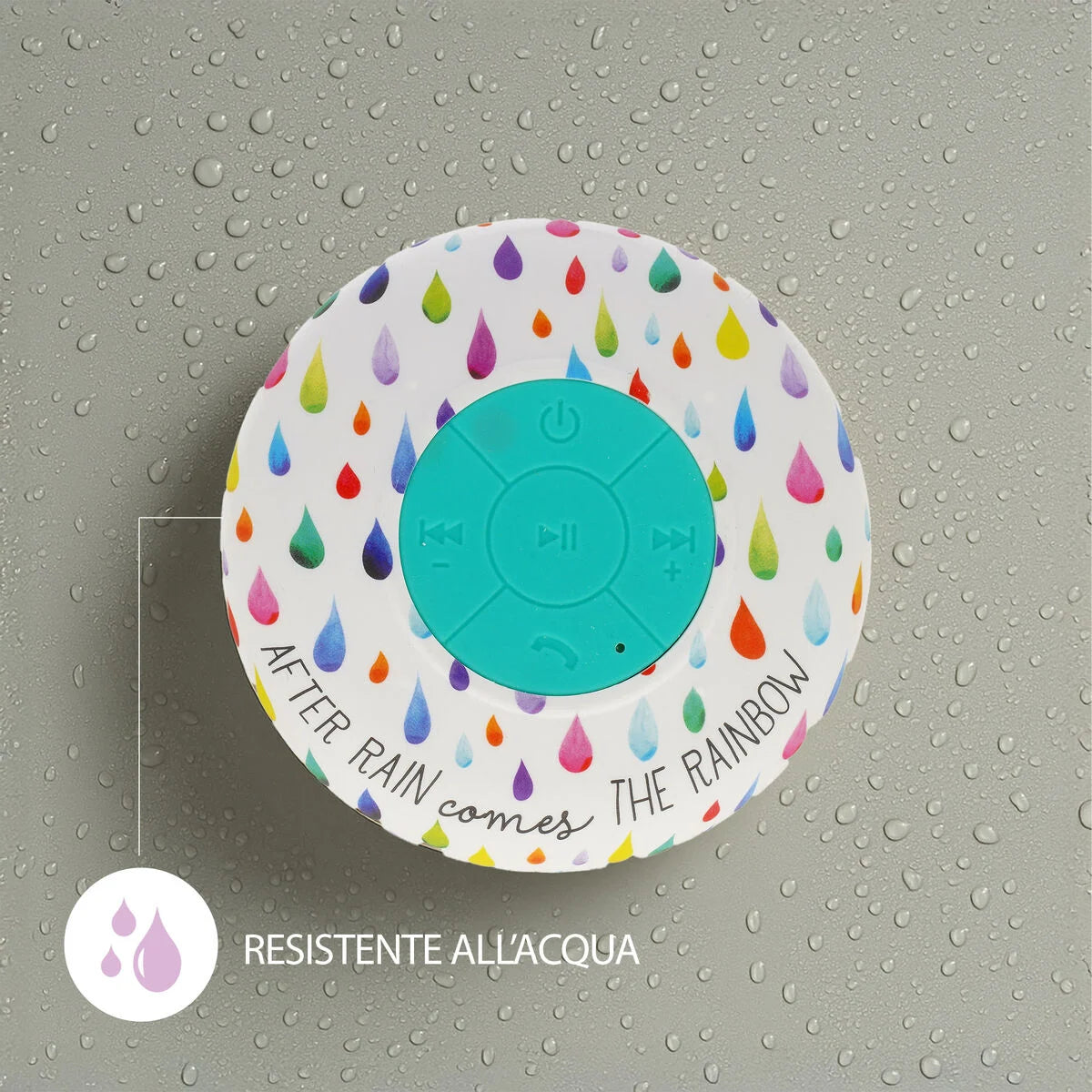 VIVAVOCE E SPEAKER BLUETOOTH RESISTENTE ALL' ACQUA AFTER RAIN - SINGING IN THE SHOWER
