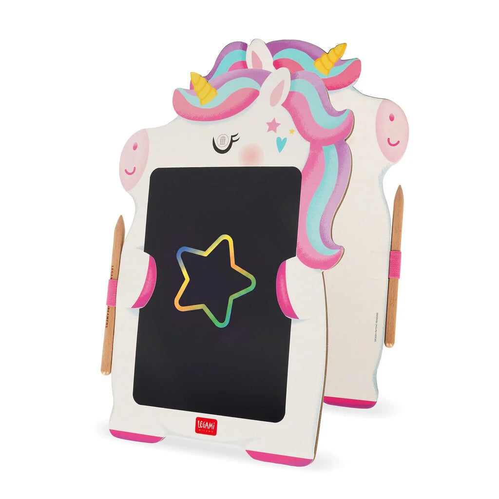 LEGAMI LAVAGNA PORTATILE LCD IN CARTONE - UNICORN - MAGIC SKETCH BOARD