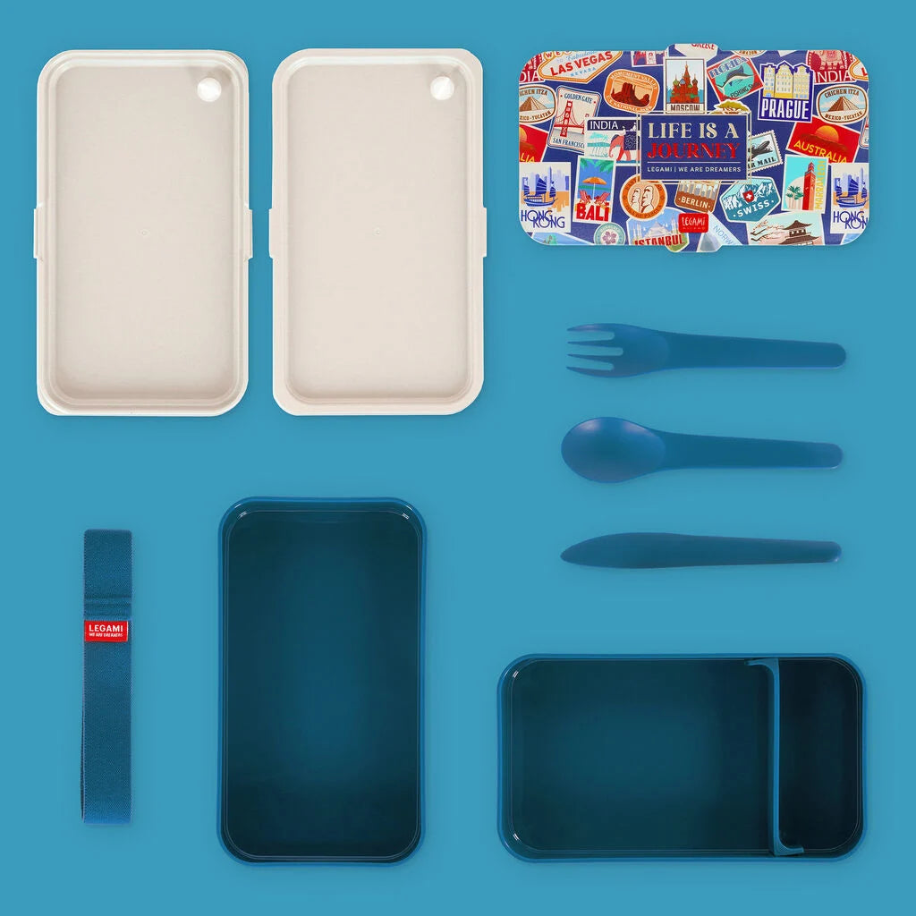 LEGAMI CONTENITORE PORTA PRANZO 1200ML - TRAVEL STICKERS - LUNCH BOX