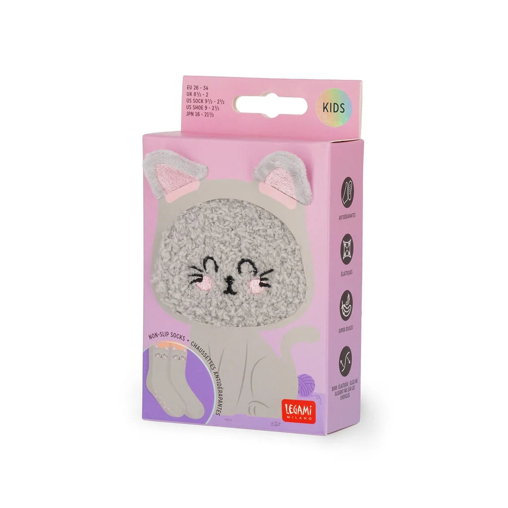 LEGAMI CALZINI ANTISCIVOLO - IT'S A MATCH KITTY - GATTO -
