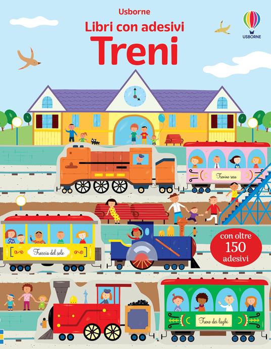 Copertina del libro LIBRI CON ADESIVI - TRENI - CON